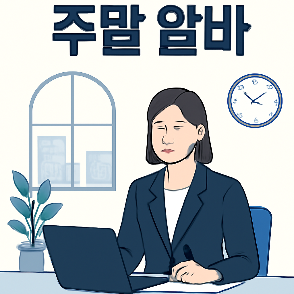 주말 알바 이미지