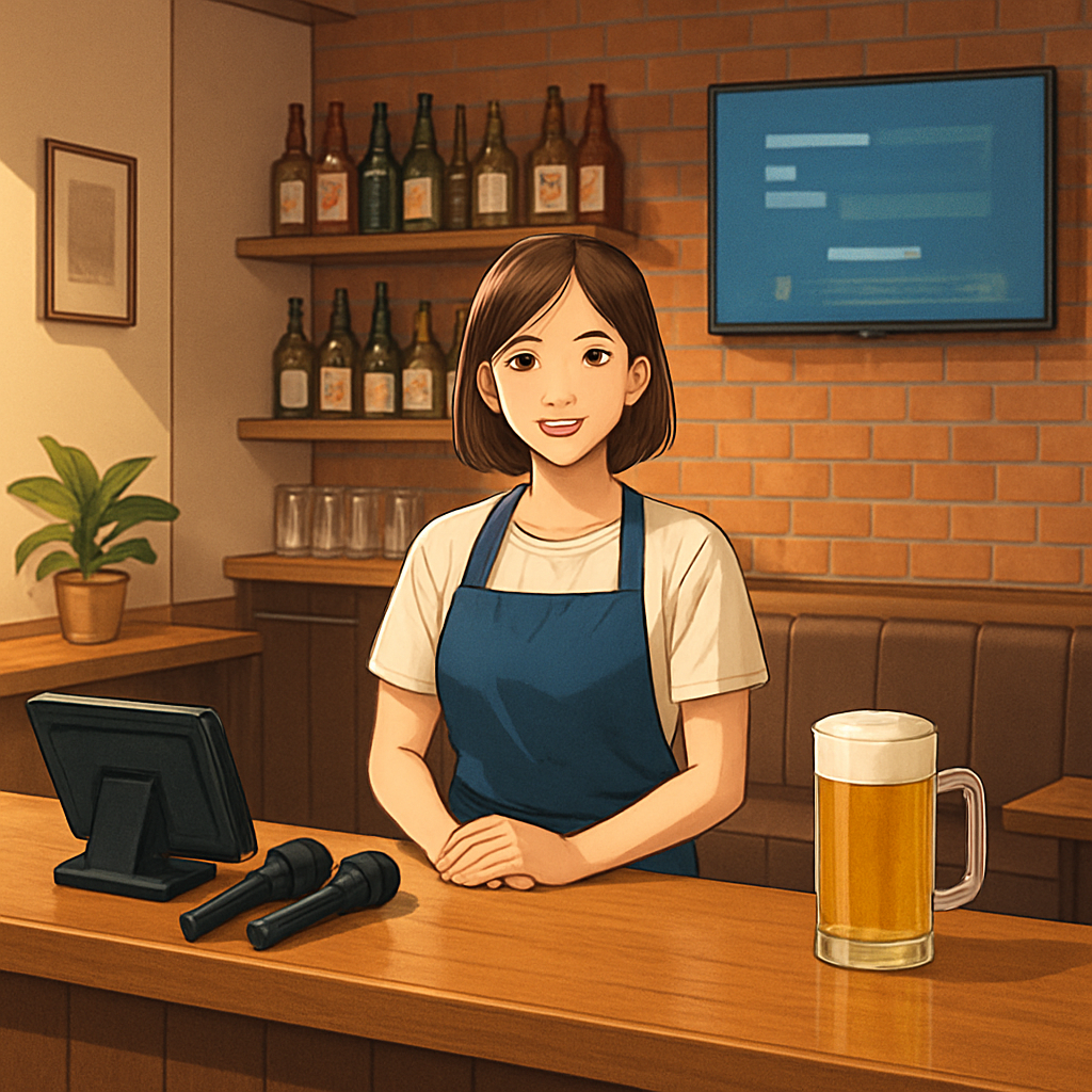 가라오케 바 채용 이미지