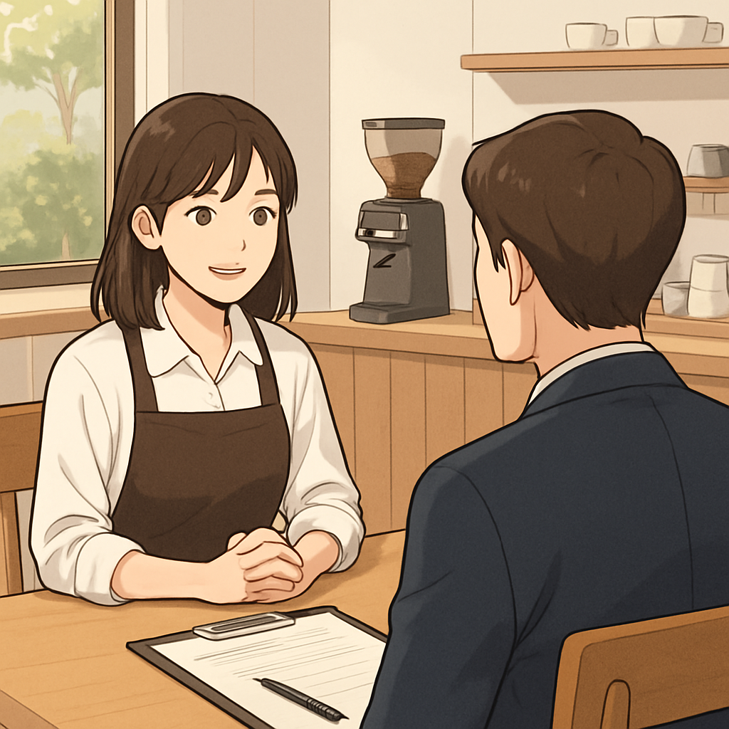 카페 알바 면접 팁 이미지