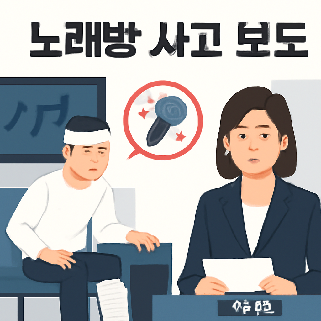 노래방 사고 보도 이미지