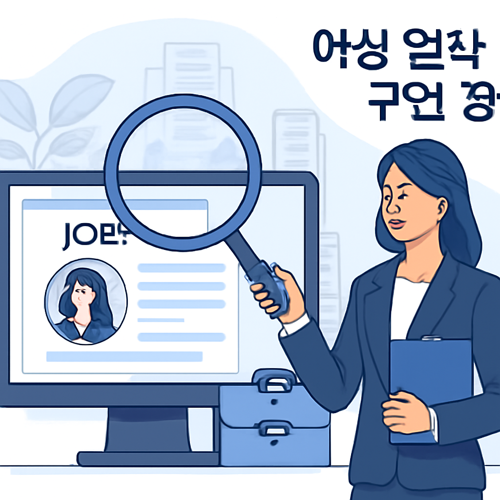 여성 알바 구인 정보 이미지
