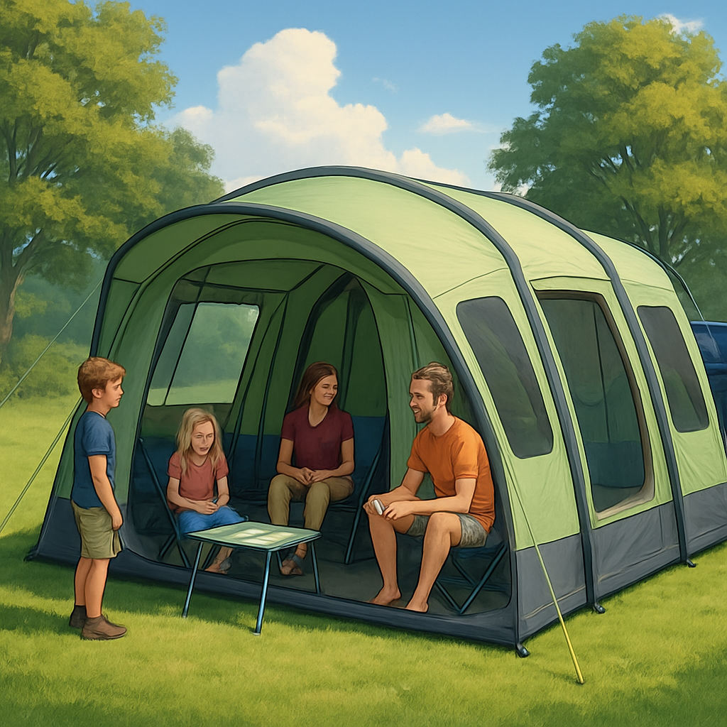 lightweight inflatable family tents for car camping image