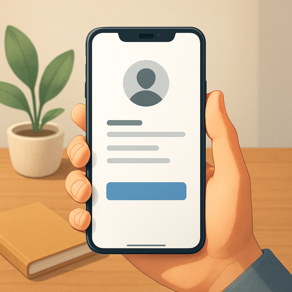 모바일 명함 앱 이미지