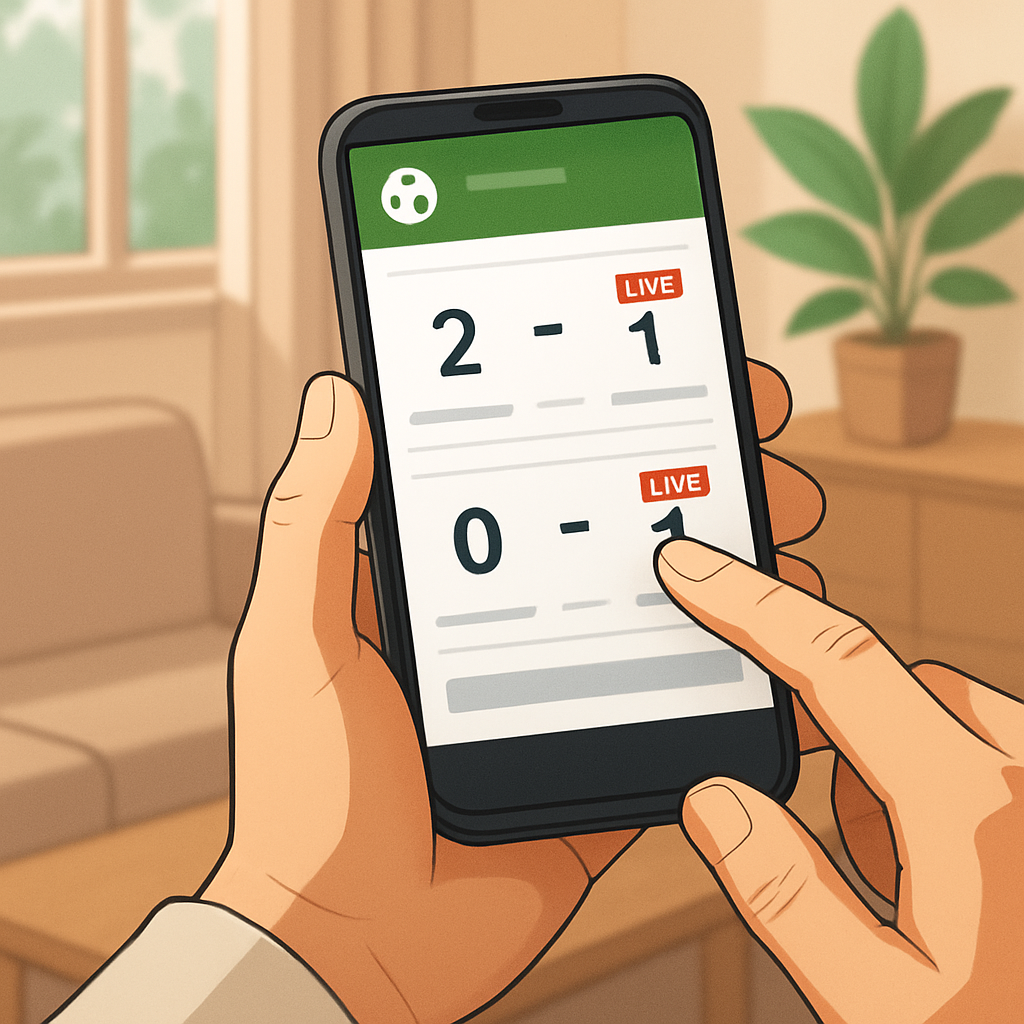라이브스코어: 실시간 점수 데이터와 축구 경기 스코어 업데이트 비교 분석