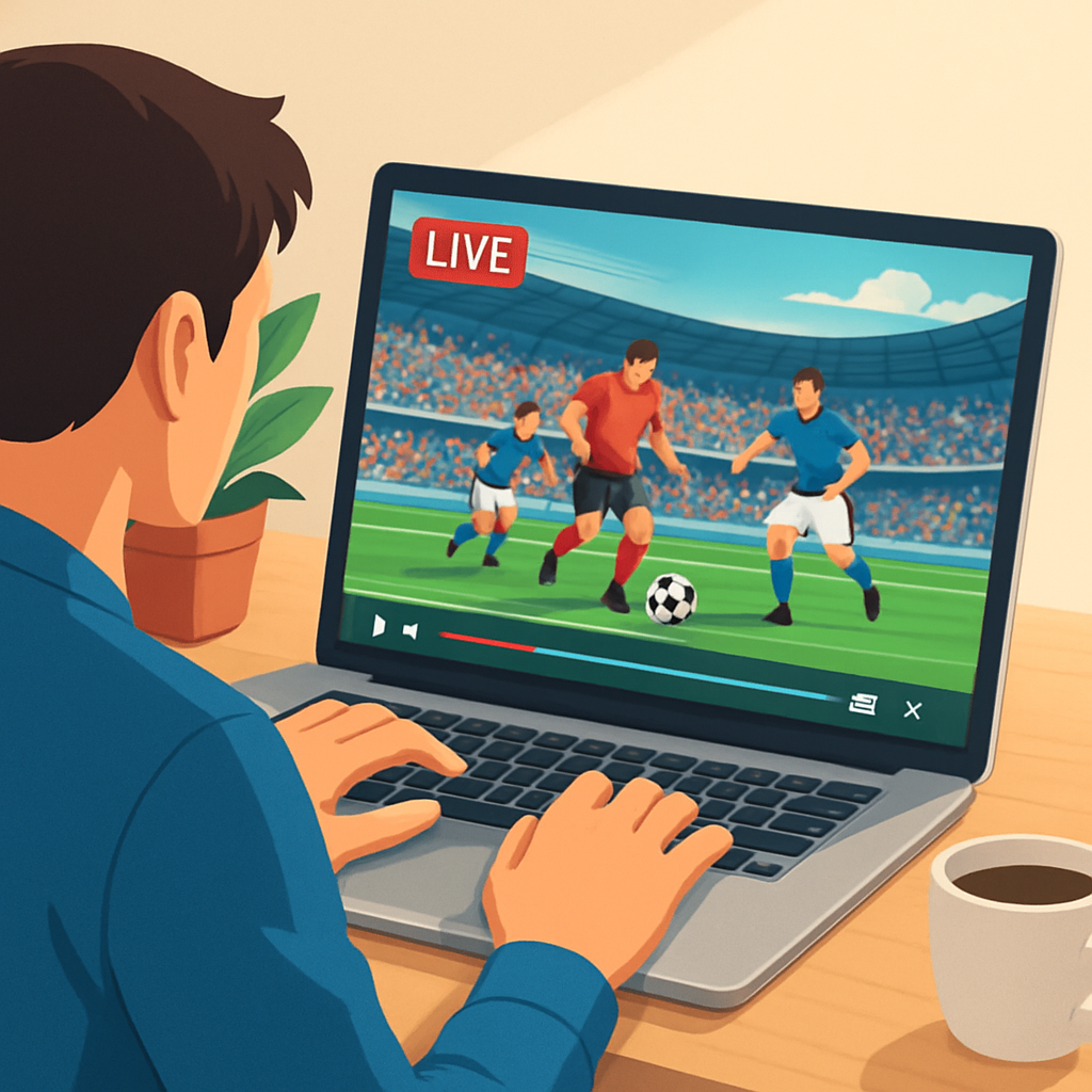 온라인 스포츠 중계 플랫폼 이미지