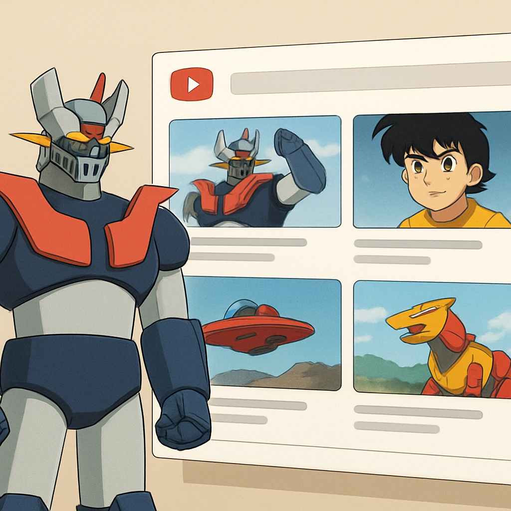 마징가티비 공식 채널 영상 목록 이미지