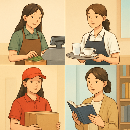 초보자용 밤알바 종류와 시급 비교 이미지
